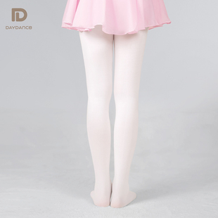 儿童舞蹈袜夏季薄款女童白色连z裤袜学生跳舞袜宝宝外穿时尚丝袜