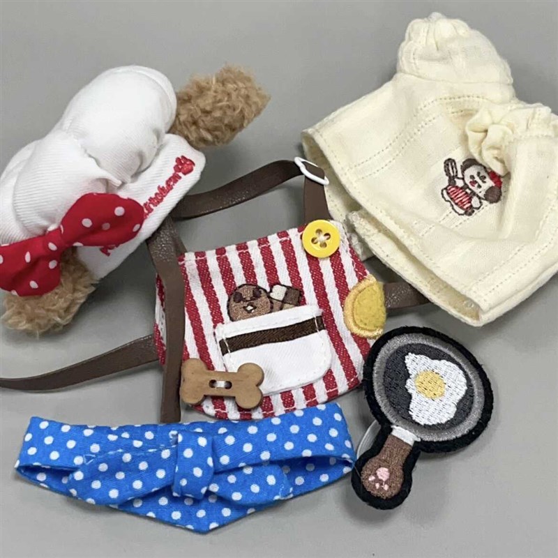 10cm可爱生日礼物海星体巧狗厨房棉花娃娃S娃衣玩偶挂件挂饰