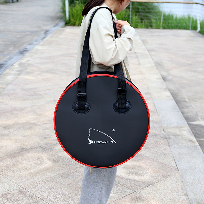 加厚圆形不漏水防水m耐磨鱼护包eva鱼具包鱼护袋便携钓鱼袋鱼护桶