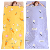 学生午休睡袋春秋薄款 秋冬厚大人男儿F童中小大童成人女户外防踢