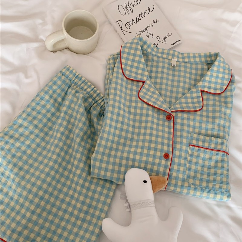 2023新款大码公主风睡裙可爱少女胖妹妹mm夏O季短袖睡衣套装200斤