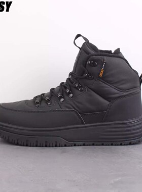 德国男款冬季户外雪地靴防水保暖棉鞋羊毛加绒加厚底休闲鞋马丁靴