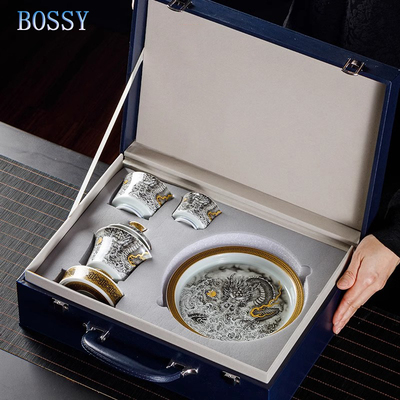 景德镇金龙腾海家用整套功夫茶具