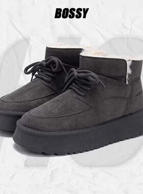 德国男士男款冬季雪地靴保暖加厚底增高棉鞋百搭休闲加绒休闲鞋