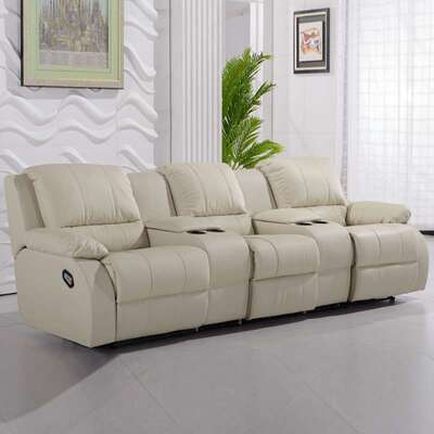 工厂 头层牛皮沙发家庭影院电动沙发组合 私人影音室沙发躺椅