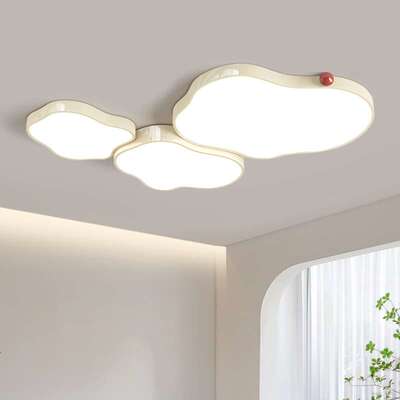 奶油风客厅主灯现代简约大气云朵吸顶灯2026新款灯具全屋套餐组合