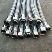 液氨用不锈钢软管 金属软管dn25 螺纹金属软管