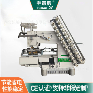 宇箭多针拉腰车窗帘布袋机VC008电脑自动剪线橡筋有无底线打揽机