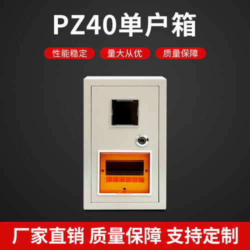 厂家直销冷轧钢板PZ40单户箱明装单户电子表箱空开盒订 做配电箱