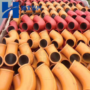 R275乘90度混凝土输送弯头 DN125双层合金耐磨弯头