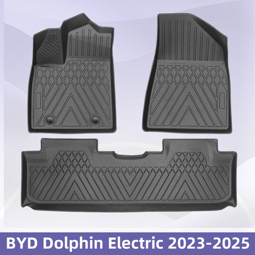 适用于BYD Dolphin 电动 2023-2025 TPE脚垫3D全天候材质地垫