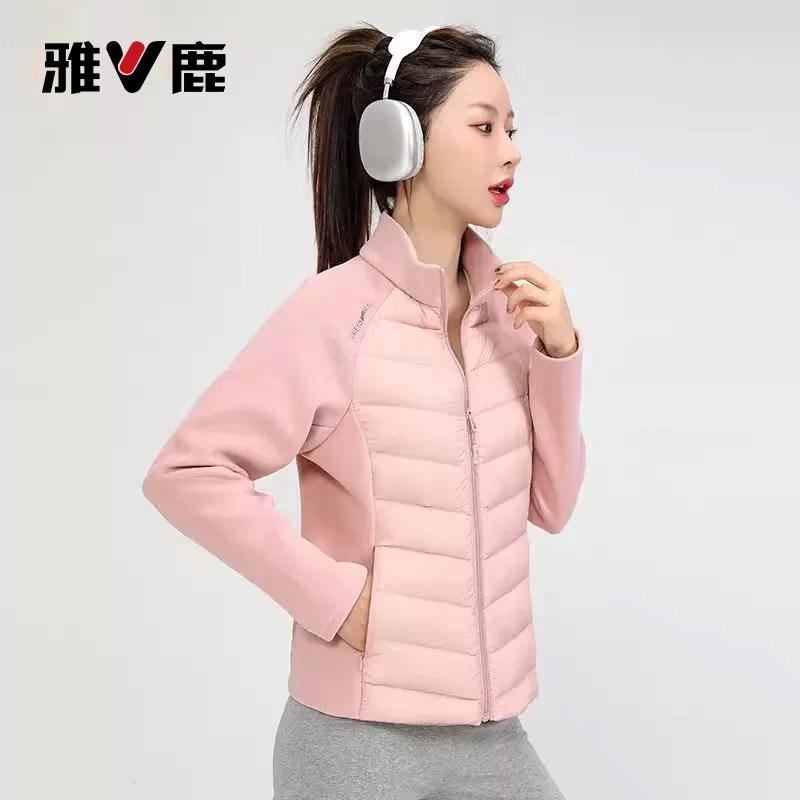 保暖小个子内搭拼接时尚羽绒服