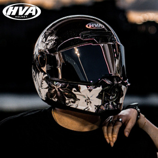 新HVA复古全盔HERO二代大码4xl机车头盔摩托车头盔繁华金蛇3C认证