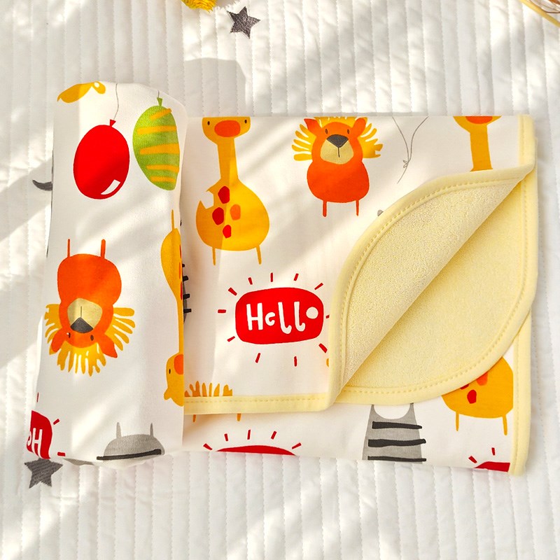 婴儿隔尿垫防水可洗宝宝纯棉透气防漏隔尿垫巾儿童双面防滑隔夜垫