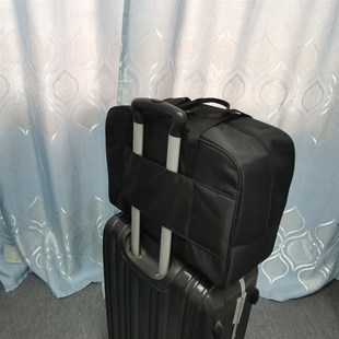 化妆饰品收纳包大容量造型工具包新娘跟妆随身包差旅衣物包包黑色