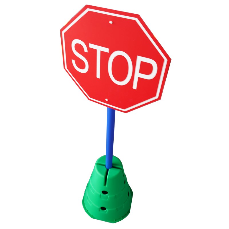 幼儿园交通标志牌路障桶儿童骑行车障碍物户外区指示标识玩具器械