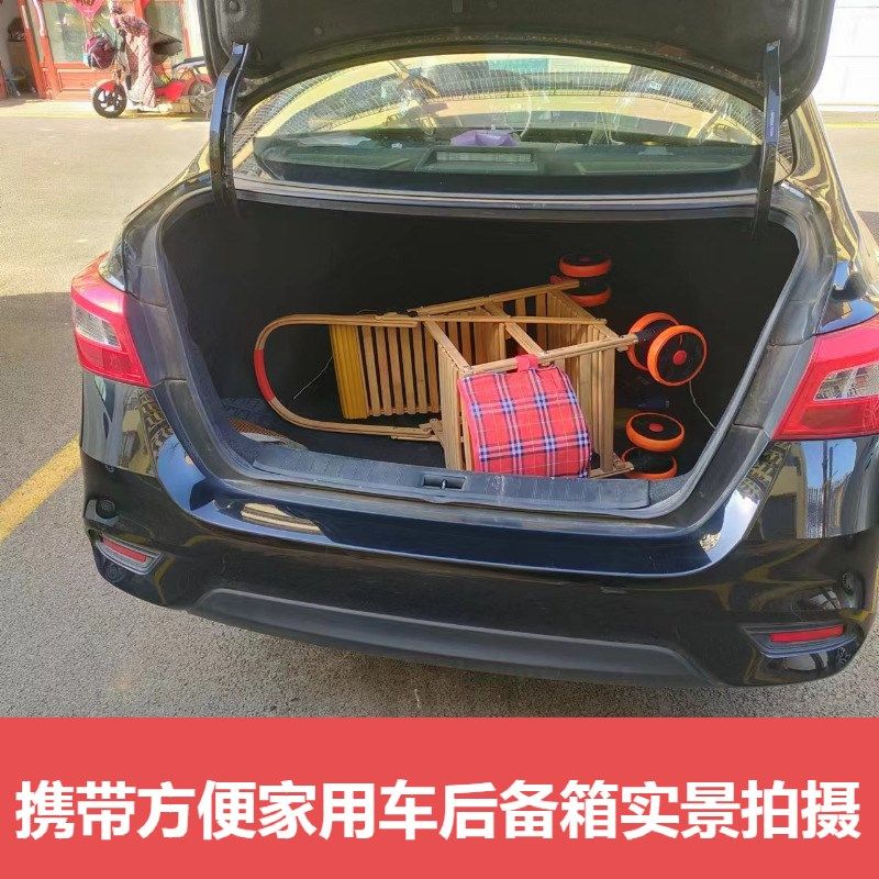 宝宝竹子推车可坐可躺婴儿藤椅老式竹子车 夏季透气轻便外出竹编