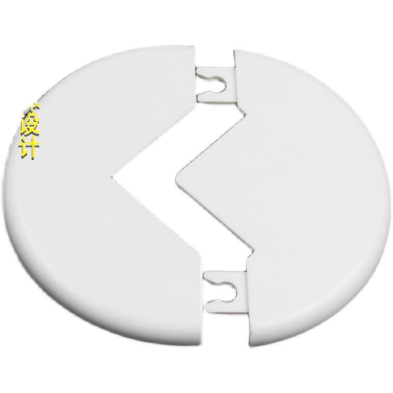 角铁洞口遮三盖厨房燃气管道587孔丑扣式分体遮挡三角铁支架卡装