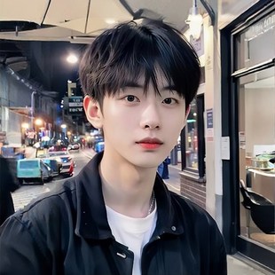 现货速发假发男生短发韩版帅气黑色微分碎盖少年感刘海日常自然男