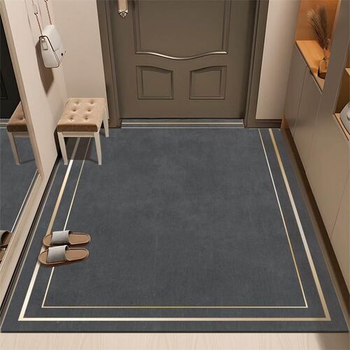 现代简约风硅藻泥地m垫家用耐磨进门入户地垫玄关门口吸水防滑垫