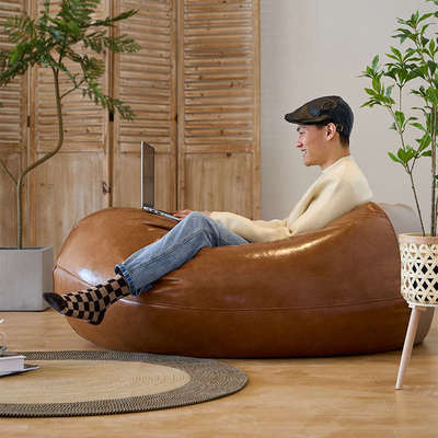 懒人沙发可躺可睡榻榻米ins风豆袋皮质椅子从事美容冲浪帆板前后