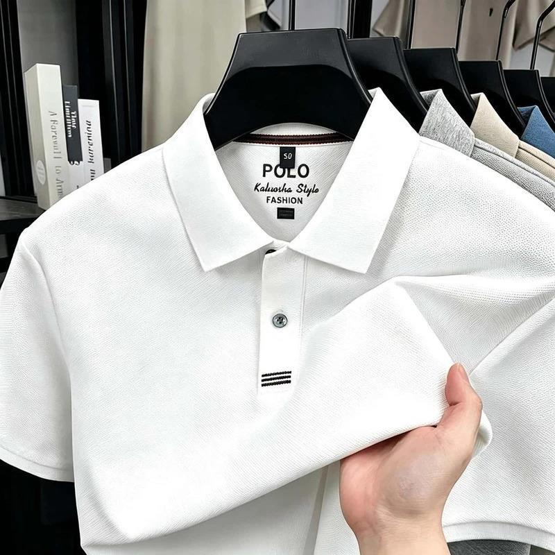 全铭美轻奢服饰迪瑟森新款纯棉保罗夏POLO衫短袖翻领T恤刺绣宽松
