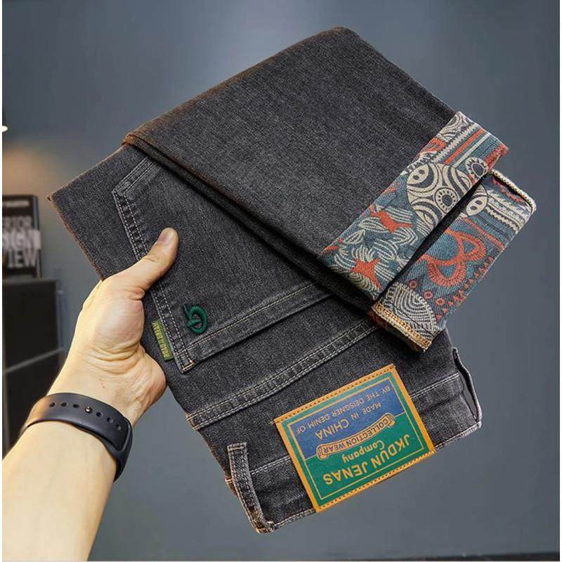 瑞晓服装精品秋季男牛仔裤欧版时尚小直筒修身弹力简约百搭牛仔裤