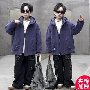 麦凯伦Umi男童秋冬款棉服外套冬装男孩冬季夹棉派克服儿童铺棉外