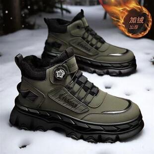 点击率男鞋专卖冬季新款男潮鞋马丁靴厚底工装百搭休闲潮流增高鞋