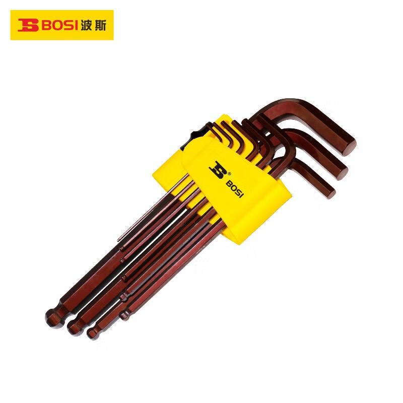 波斯工具（BOSI TOOLS）加长球头内六角扳手9PC加长 BS426093