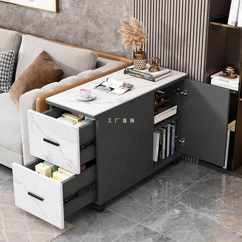 沙发边柜侧边柜轻奢岩板移动边几茶桌茶台客厅家用简约现代小茶几,鲜花速递/花卉仿真/绿植园艺,割草机/草坪机,淘宝优惠券,粉丝福利购,淘宝优惠卷