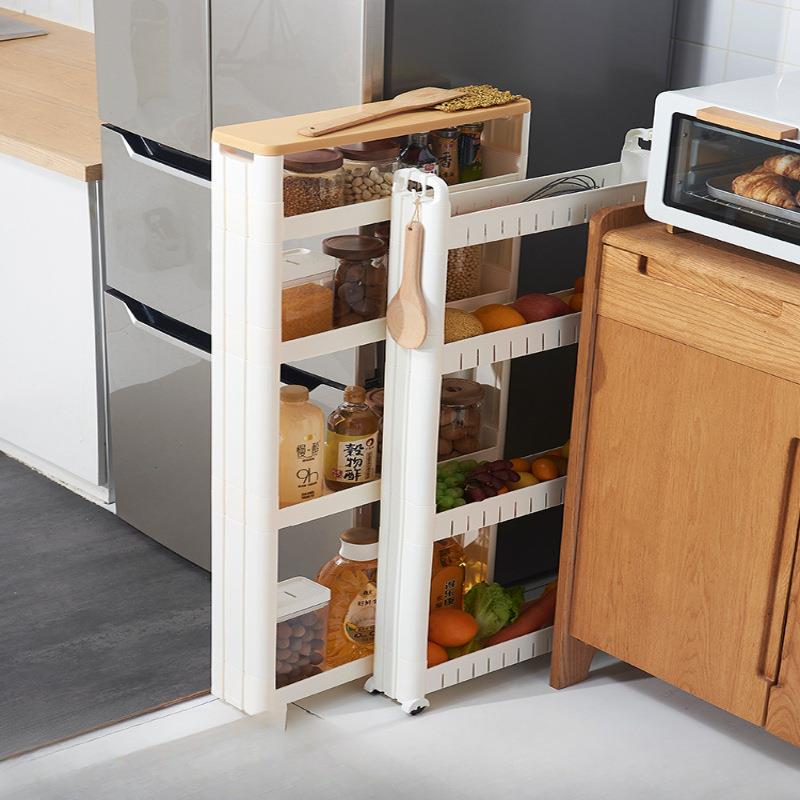 //缝隙超窄柜边缝冰箱外侧卫生间厨房浴室收纳储夹缝置物架