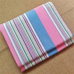 加厚防滑老粗布床单双人单人w炕单四季 通用学生宿舍单子被套三件