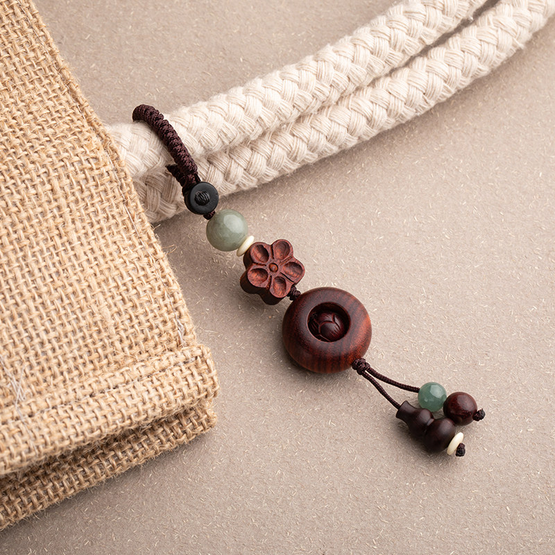 林静紫檀时来e运转平安扣汽车钥匙扣男挂件手工高档女包挂件饰品,节庆用品/礼品,钥匙扣,淘宝优惠券,粉丝福利购,淘宝优惠卷