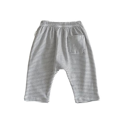 儿童裤子春秋装婴儿大prp裤外穿休闲条纹长裤男女宝宝屁屁打底裤