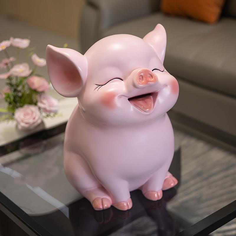 可爱猪存钱罐只进不出超大容量大人儿童储蓄罐T创意家居摆件礼品
