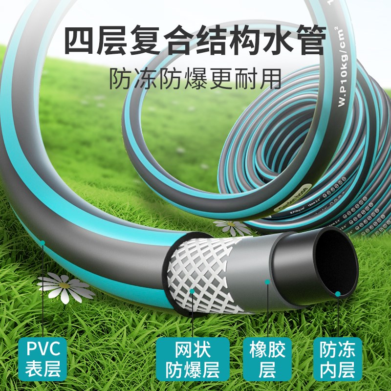 洗车高压水枪h家用浇花神器水管软管强力冲洗地面庭院增压喷头