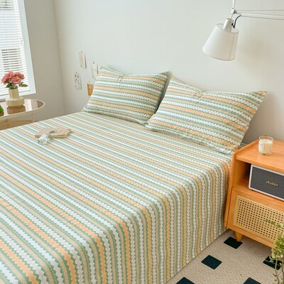 纯棉加厚磨毛床单单件秋冬全棉被单100棉宿舍O单人2件套卧室三件