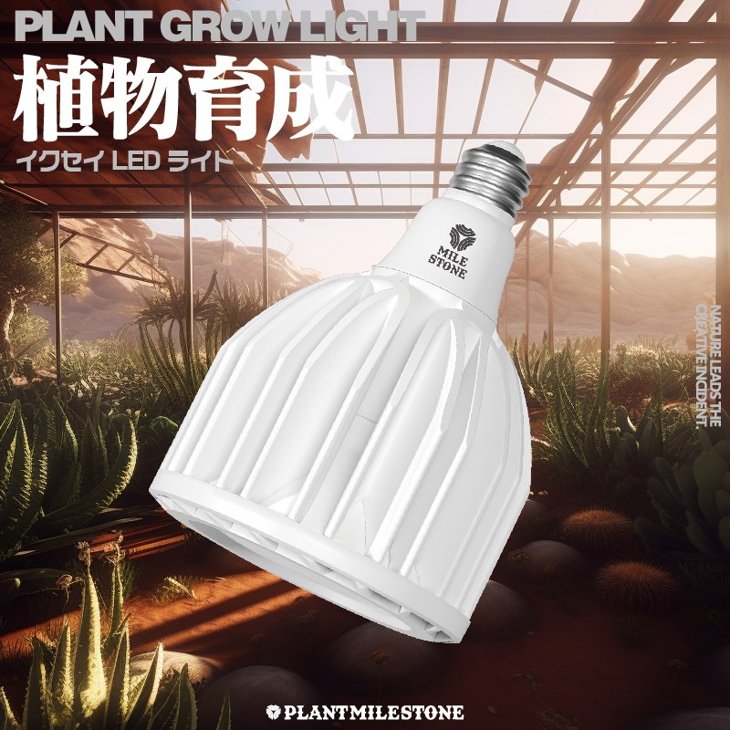 全光谱植物补光灯仿太阳光照上色B防徒块根多肉热植LED灯广角镜