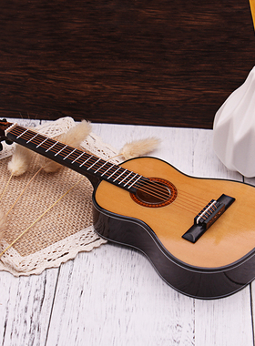 古典吉他尤克里里乐器模型摆件迷你模型礼物送男女W朋友客厅装饰
