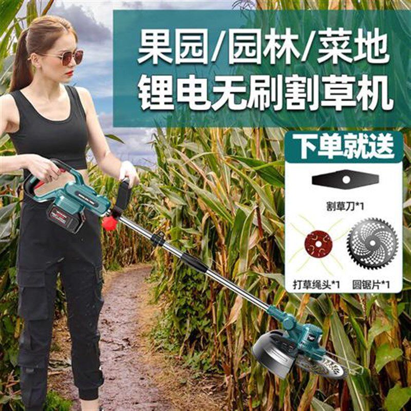 果园锂电割草机小型家用园林电动充电式除草打草机草坪锄草机神器,农机/农具/农膜,割灌机/割草机/油锯,淘宝优惠券,粉丝福利购,淘宝优惠卷
