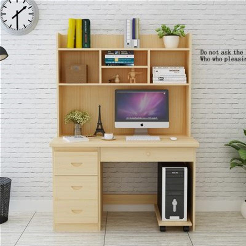 实木电脑桌书桌书架组合家用松木带书柜一体桌学生台式简约写字台,橡塑材料及制品,PVC管,淘宝优惠券,粉丝福利购,淘宝优惠卷