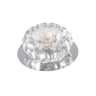 LED水晶射灯简约嵌入式 变色筒灯3W 过道走廊灯吊顶天花灯明装