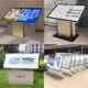 指示牌立式 落地户外防雨导视牌商场发光广告水牌斜面指向台展示架
