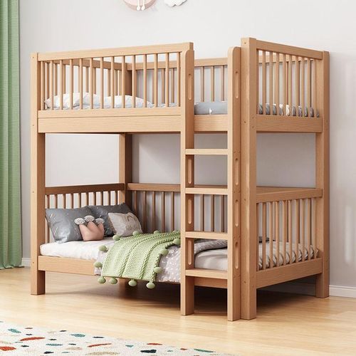 全实木儿童上下床高低床母子床榉木上下铺床子母床欧洲二层双层床