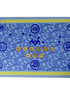 禅意阁 家用六帝钱家居地垫 绒面门垫入户门玄关防滑脚垫