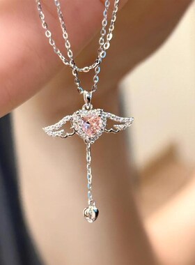 丘比特之心s999爱心项链女小众高级感锁骨链生日礼物