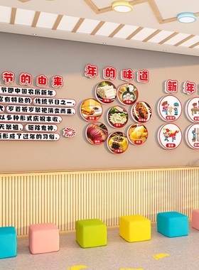 新年元旦教室装饰布置春节班级黑板报环创小学幼儿园学校墙面贴纸