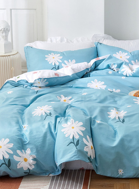 纯棉被套单件150x200夏季全棉单人 160x210床单被罩两件套180x200