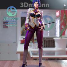 独家gk白模拳皇 伊丽莎白3d打印模型白模上色练习高颜值KOF拳皇X